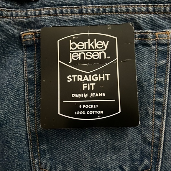 Berkley Jensen Men’s Straight Fit Denim Jeans 44Wx29L NWT - Picture 7 of 11